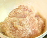 ■鶏むね肉と茄子のガーリックマヨ照り焼き作り方1写真