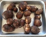 【ほくほく】里芋とそぼろの炊いたん作り方1写真