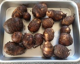 【ほくほく】里芋とそぼろの炊いたん作り方1写真