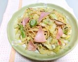 ✿たっぷりキャベツとハムの和風パスタ✿作り方4写真