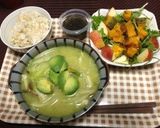 アボカド入りみそ汁♡作り方1写真