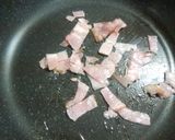 かぶの葉を生で！ベーコンと炒めてみた作り方2写真