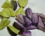 コク甘すっぱ☆さつま芋の蜂蜜黒酢炒め作り方1写真