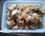鶏とナス•舞茸の生姜味の煮物作り方4写真