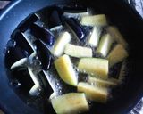 鶏とナス•舞茸の生姜味の煮物作り方5写真