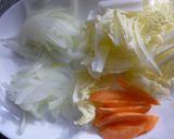＊麺の力＊～ハム・レタス・玉葱の中華そば作り方3写真