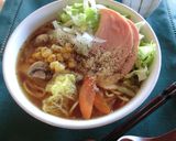 ＊麺の力＊～ハム・レタス・玉葱の中華そば作り方9写真
