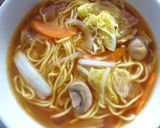 ＊麺の力＊～ハム・レタス・玉葱の中華そば作り方7写真