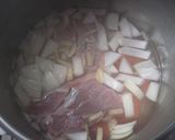 豚スネ肉でどて煮風作り方2写真