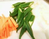 オクラ入り★野菜炒め！作り方1写真