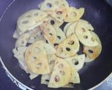 れんこんシャキシャキの酢醤油炒め作り方4写真