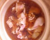 土鍋で白菜・キムチ入り肉豆腐うどん作り方3写真