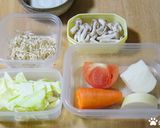 水と野菜のみのデトックススープ作り方1写真