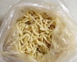 ゴボウ・豚肉・うどんのカレーボール揚げ作り方2写真