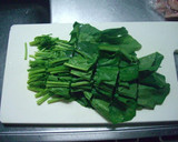 ほうれん草と豚肉のオイスター煮作り方1写真