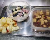 さつま芋とお豆のコロコロサラダ作り方1写真