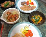 柿と春菊の塩麹和え作り方4写真