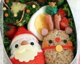 クリスマス簡単キャラ弁☆リースサラダ♪作り方5写真