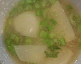 さっぱりとした　カブのみそ汁作り方4写真