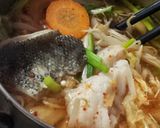 冷え性改善スープ１：鱈とキムチのスープ作り方4写真