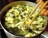 高菜を使って簡単玉子スープ！作り方3写真