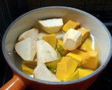卵ナシのスイートサラダ☆作り方1写真