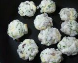 簡単おつまみ☆はんぺん団子のバター醤油焼作り方2写真