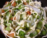 セロリと卵のマヨ醤油炒め作り方2写真