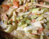 セロリと卵のマヨ醤油炒め作り方3写真