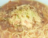 キャベツかき揚げのせ♪コチュラーメン☆作り方7写真