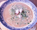 麺の力中華そばで、豆苗とたこのカキ玉風♪作り方5写真