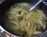 ささっとスープ-(乾燥エノキと香味）作り方3写真