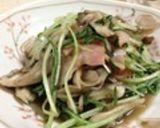 水菜とベーコンのコンソメ炒め作り方8写真