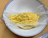 お弁当卵1個レンチン90秒⭐︎塩昆布卵焼き作り方5写真