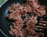 大根とひき肉のピリ辛味噌炒め作り方2写真