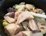 砂肝とレンコンの五香粉味噌煮作り方2写真