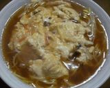 麺の力にカニ玉のせて作り方7写真