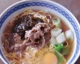 麺の力中華そば、モズクと長ネギラーメン作り方3写真
