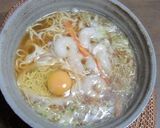 麺の力中華そば、むきえびとコールスローで作り方4写真