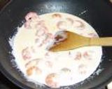 エビと野菜のクリームパスタ作り方3写真