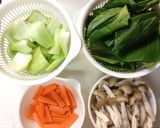 簡単本格中華！チンゲン菜と豚肉炒め作り方2写真