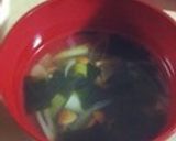 長ネギとワカメのスープ作り方13写真