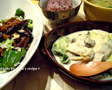 白菜と牡蠣とエリンギのとろ～りクリーム煮作り方6写真