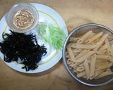 アラメの生姜パスタ作り方1写真