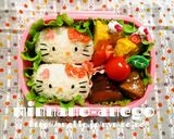 ＊キャラ弁＊キティちゃんおにぎり作り方5写真