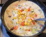 体が温まる野菜いっぱいヘルシー豆乳スープ作り方5写真