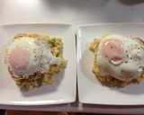 朝食に♪いろいろ野菜の焼飯 目玉焼きのせ作り方3写真