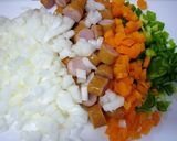 ランチ☆子供◎簡単♪野菜沢山♡オムライス作り方1写真