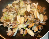 あさりと長ネギのXO醤炒め～ピリ辛♡作り方5写真