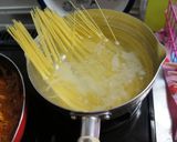 しめじとツナのトマトソースパスタ作り方5写真